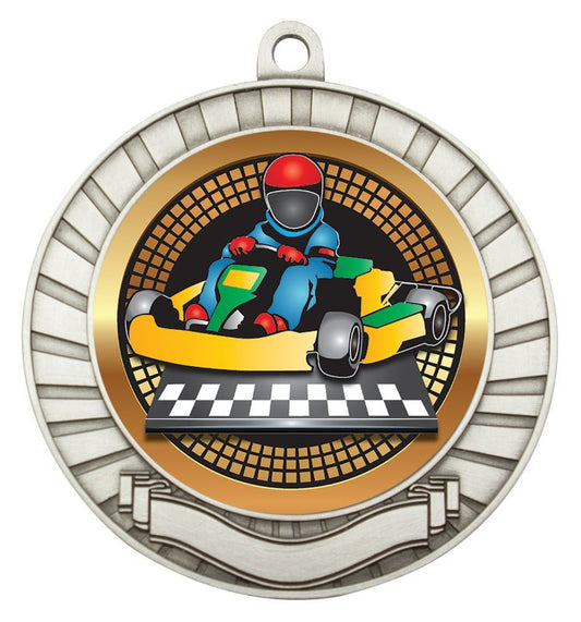 MES265S Eco Scroll Go Kart Silver 7cm