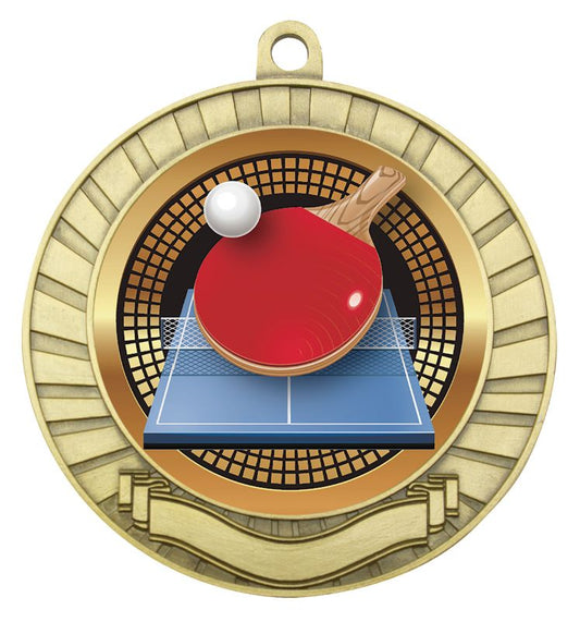 MES266G Eco Scroll Table Tennis Gold 7cm