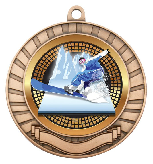 MES292B Eco Scroll Snowboard Bronze 7cm