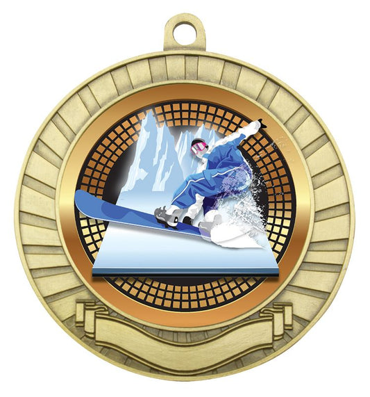 MES292G Eco Scroll Snowboard Gold 7cm