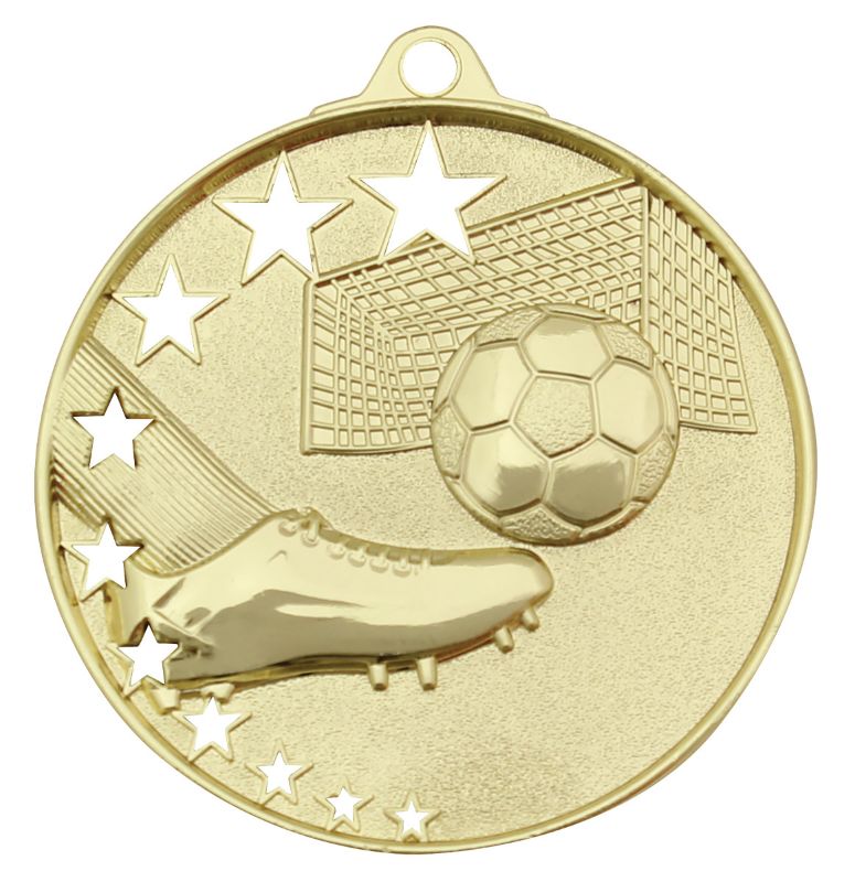 MH904G Football Stars Medal Gold 5.2cm