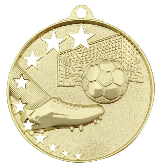 MH904G Football Stars Medal Gold 5.2cm