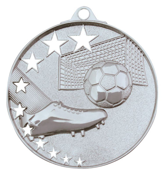 MH904S Football Stars Medal Silver 5.2cm