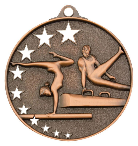 MH914B Gymnastics Stars Medal Bronze 5.2cm