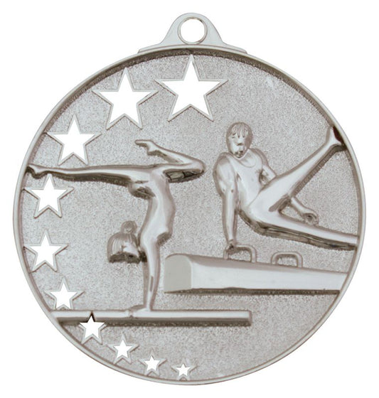 MH914S Gymnastics Stars Medal Silver 5.2cm