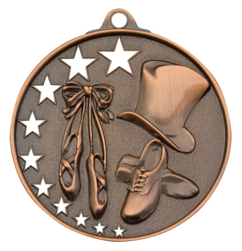 MH932B Dance Stars Medal Bronze 5.2cm