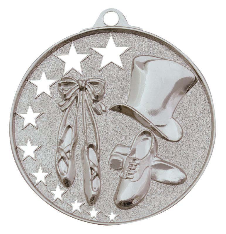 MH932S Dance Stars Medal Silver 5.2cm