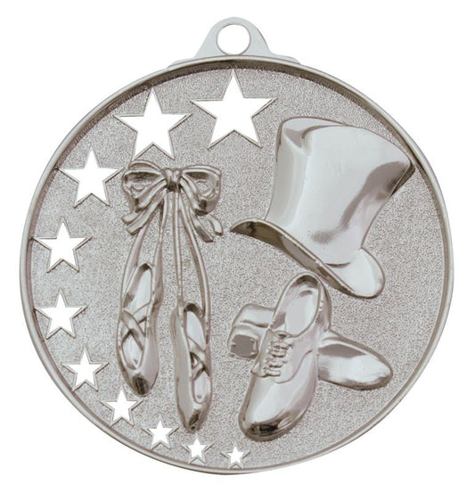 MH932S Dance Stars Medal Silver 5.2cm