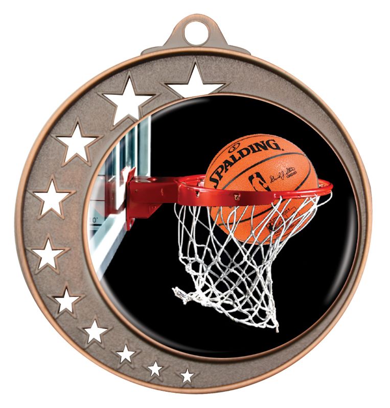 MH970B-C601 Basketball Bronze Medal 7cm