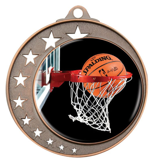 MH970B-C601 Basketball Bronze Medal 7cm