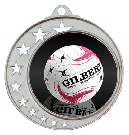 MH970S-C911 Netball Silver Medal 7cm