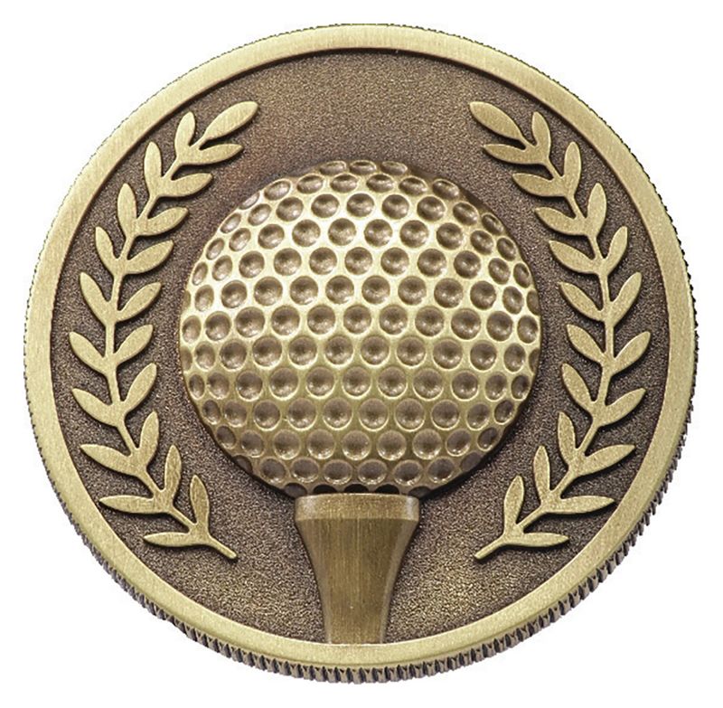 MJ17G Golf Prestige Coin Medal 6cm