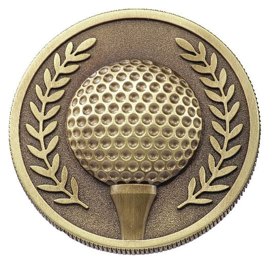 MJ17G Golf Prestige Coin Medal 6cm