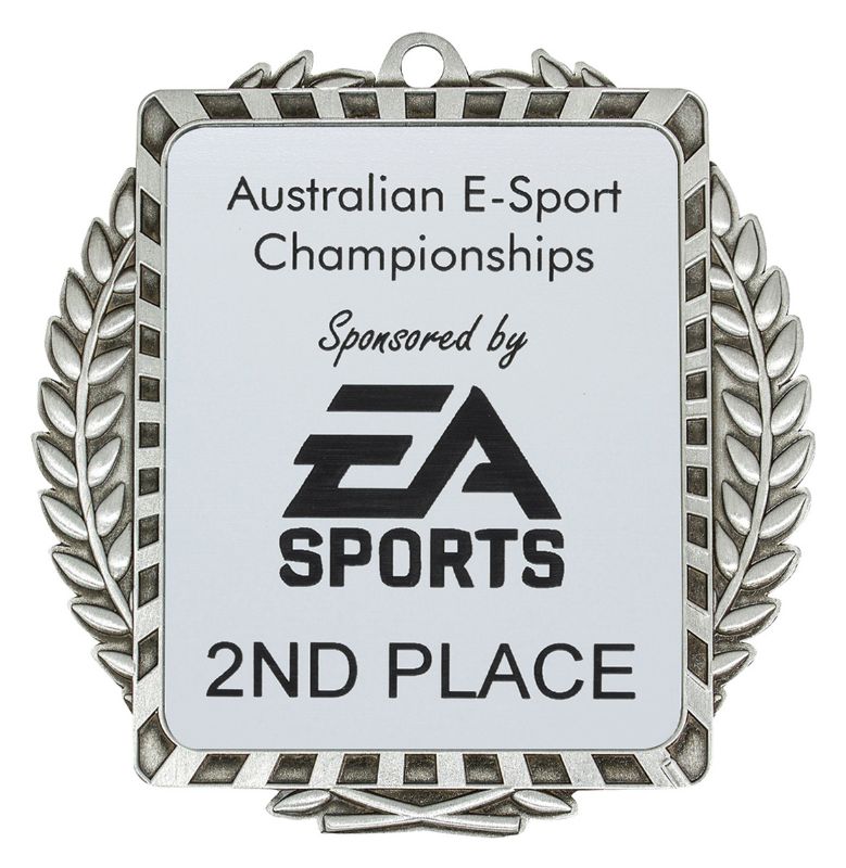 ML02S Lynx Wreath Medal Silver 9cm