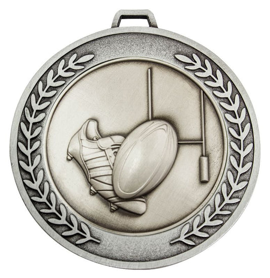 MMJ513S Prestige Rugby League / Union Silver Medal 7cm