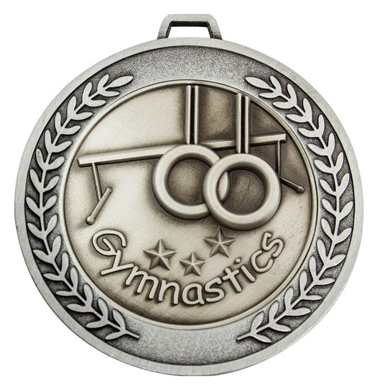 MMJ514S Prestige Gymnastics Silver Medal 7cm