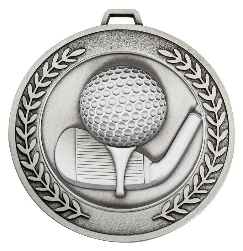 MMJ517S Prestige Golf Silver Medal 7cm
