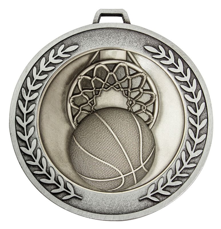 MMJ534S Prestige Basketball Silver Medal 7cm
