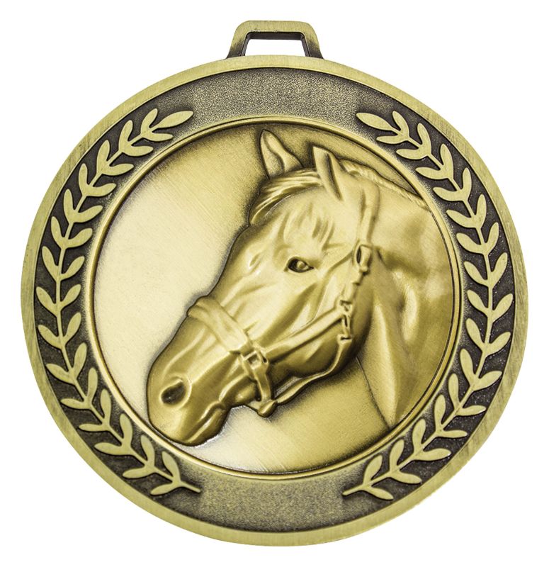 MMJ535G Prestige Horse Gold Medal 7cm