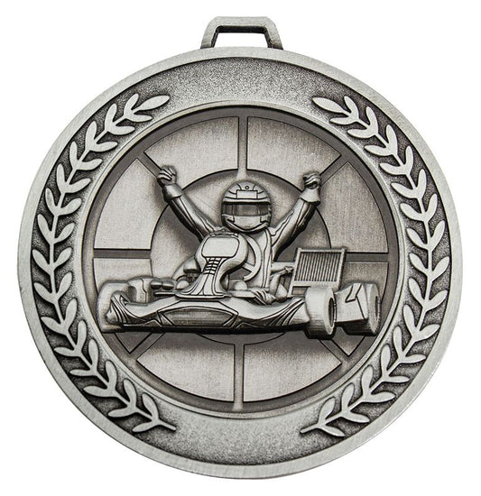 MMJ565S Prestige Go Kart Silver Medal 7cm