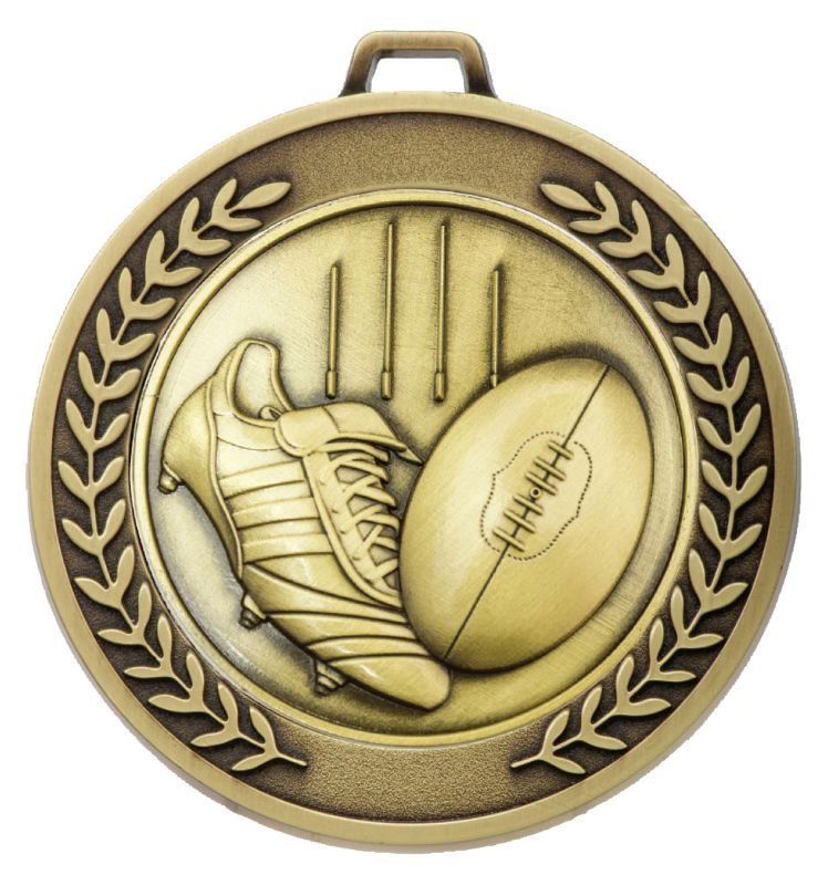 MMJ588G Prestige Aussie Rules Gold Medal 7cm