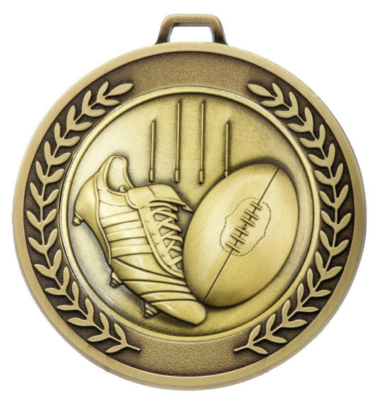 MMJ588G Prestige Aussie Rules Gold Medal 7cm