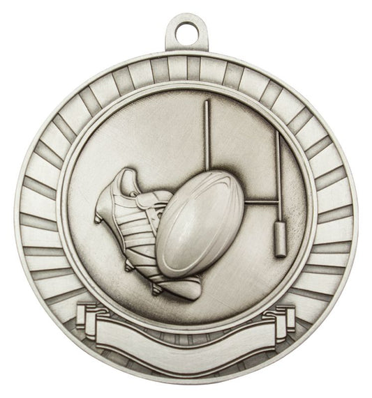 MMY213S Eco Scroll Rugby Silver 7cm