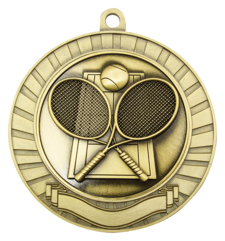 MMY218G Eco Scroll Tennis Gold 7cm