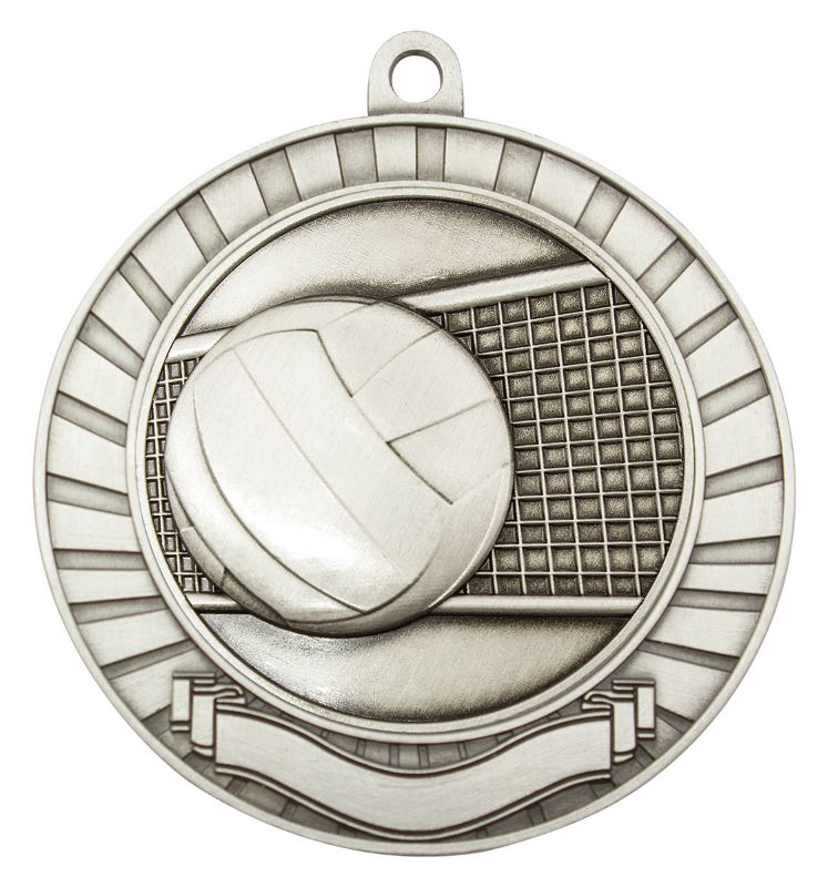 MMY227S Eco Scroll Volleyball Silver 7cm