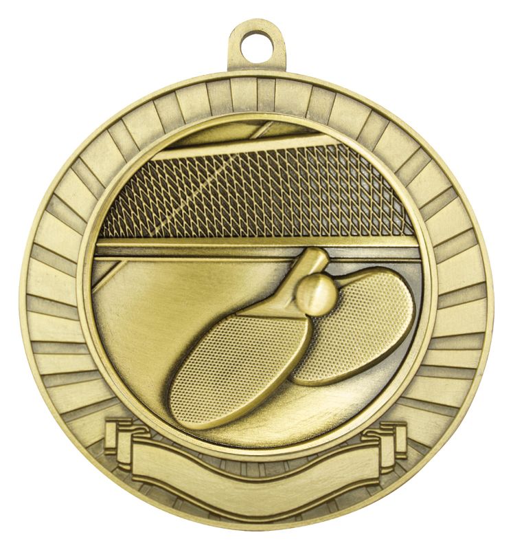 MMY266G Eco Scroll Table Tennis Gold 7cm