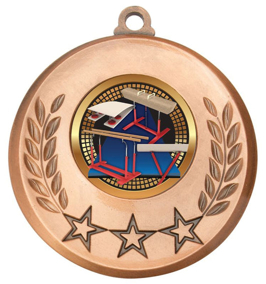 MSH114B Laurel Medal Gymnastics Bronze 5.2cm