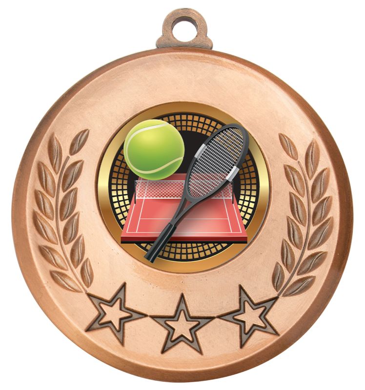 MSH118B Laurel Medal Tennis Bronze 5.2cm