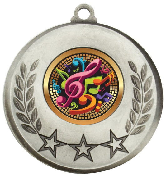 MSH121S Laurel Medal Music Silver 5.2cm
