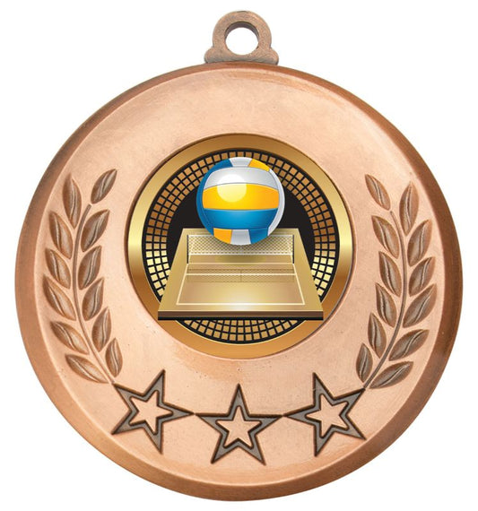 MSH127B Laurel Medal Volleyball Bronze 5.2cm