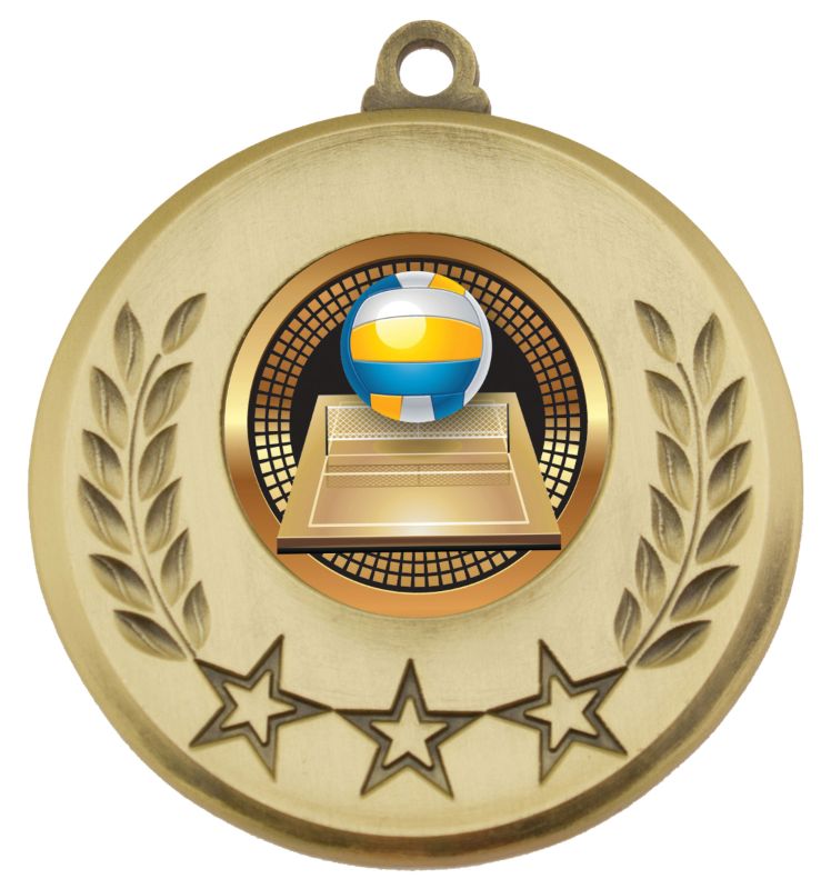 MSH127G Laurel Medal Volleyball Gold 5.2cm