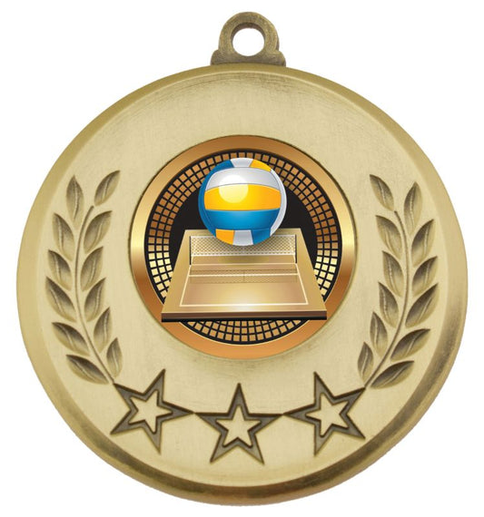 MSH127G Laurel Medal Volleyball Gold 5.2cm