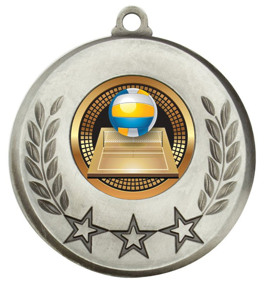 MSH127S Laurel Medal Volleyball Silver 5.2cm