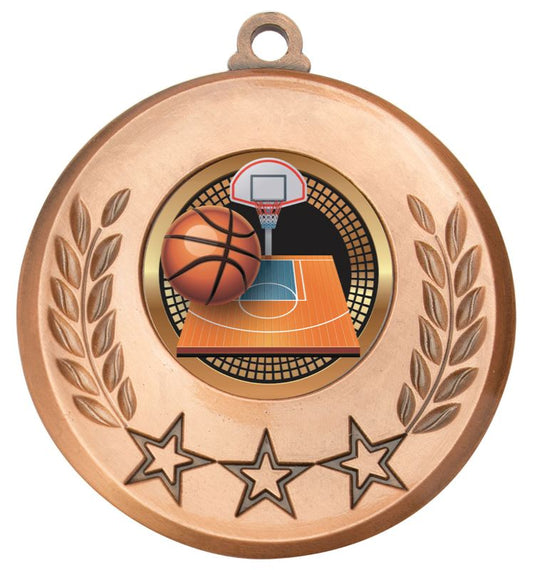 MSH134B Laurel Medal Basketball Bronze 5.2cm