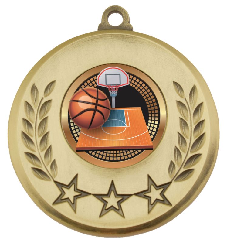 MSH134G Laurel Medal Basketball Gold 5.2cm