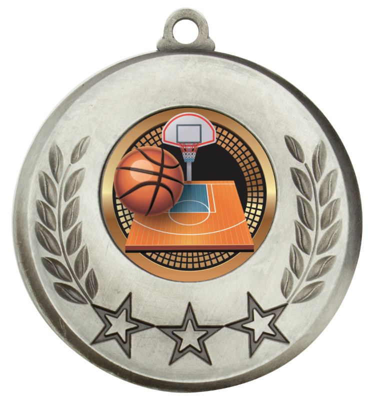 MSH134S Laurel Medal Basketball Silver 5.2cm