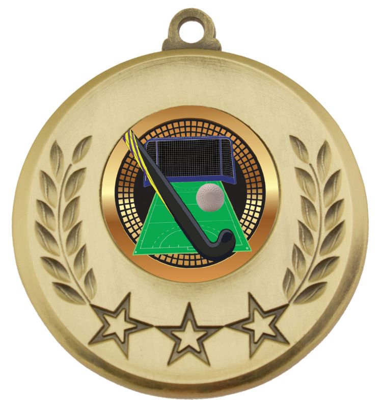 MSH144G Laurel Medal Hockey Gold 5.2cm