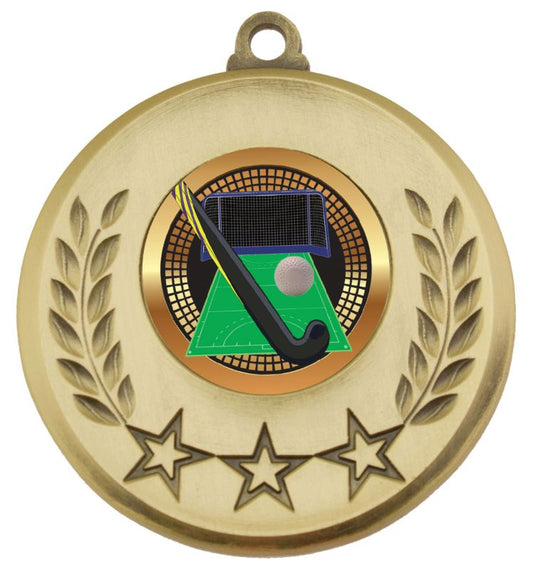 MSH144G Laurel Medal Hockey Gold 5.2cm