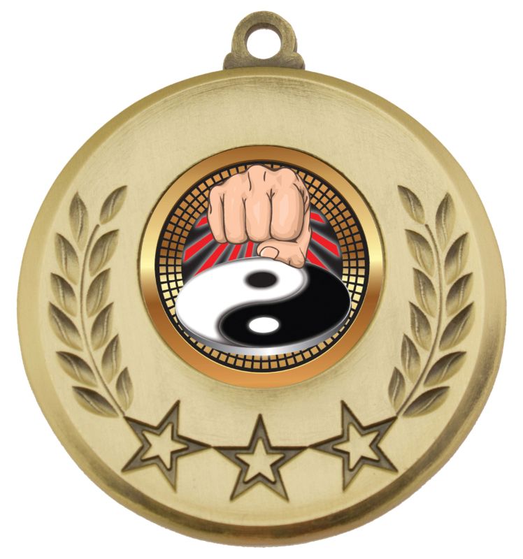 MSH145G Laurel Medal Martial Arts Gold 5.2cm