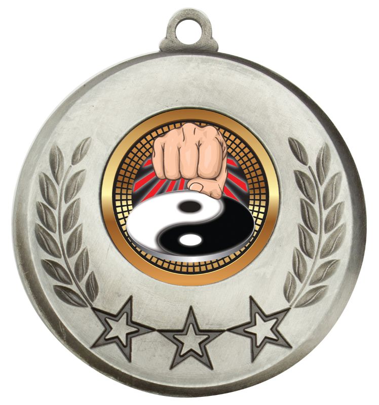 MSH145S Laurel Medal Martial Arts Silver 5.2cm