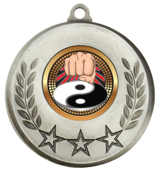 MSH145S Laurel Medal Martial Arts Silver 5.2cm