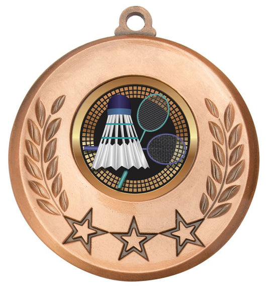 MSH146B Laurel Medal Badminton Bronze 5.2cm
