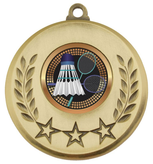 MSH146G Laurel Medal Badminton Gold 5.2cm