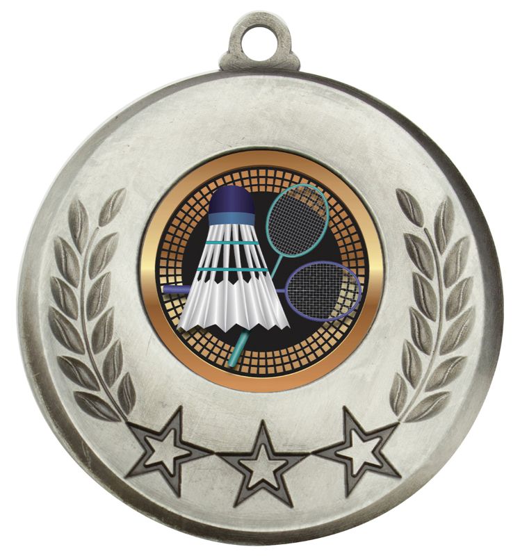 MSH146S Laurel Medal Badminton Silver 5.2cm