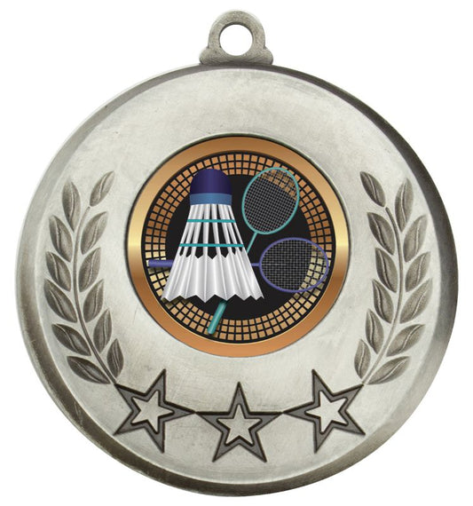 MSH146S Laurel Medal Badminton Silver 5.2cm