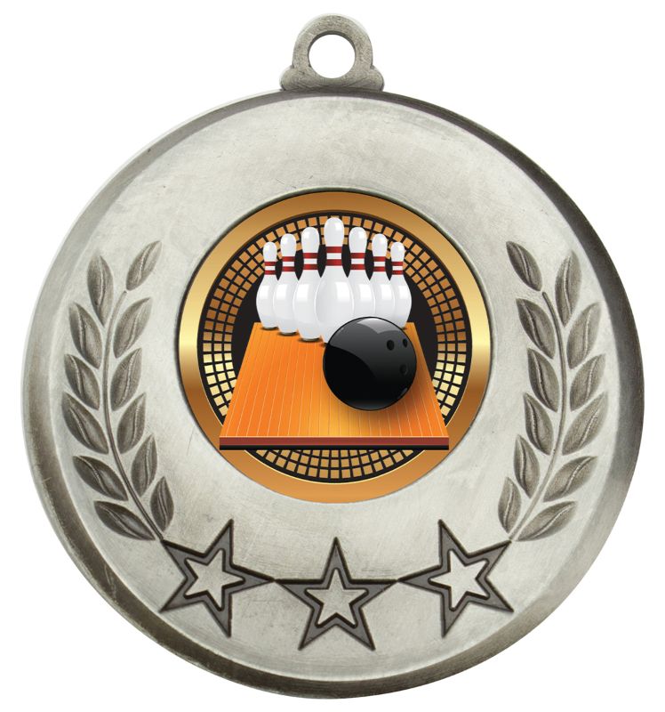 MSH152S Laurel Medal Tenpin Silver 5.2cm